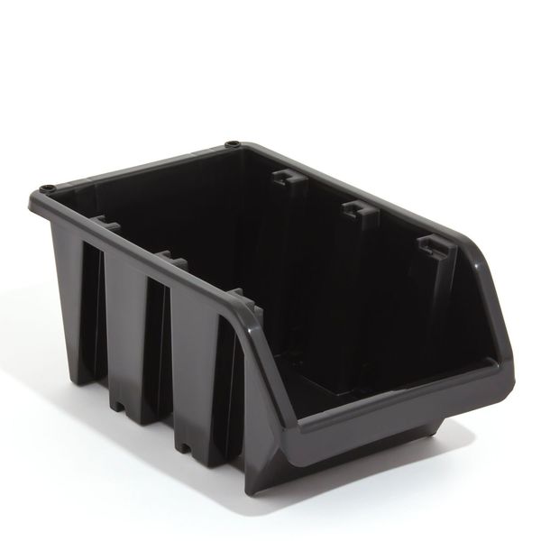 XL extra large black plastic storage bin IN-Box, size 5