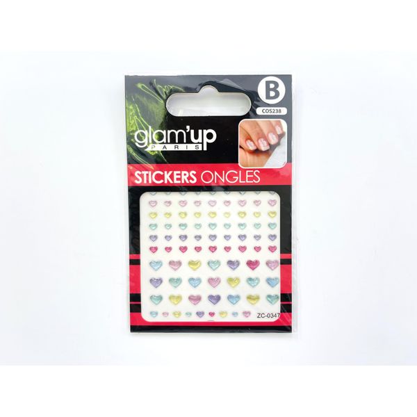 STICKER 3D CUORE MULTICOLORE 2 DIMENSIONI