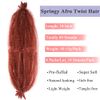 Leeven 24 Inch Pre-Separated Springy Afro Twist Hair 8 Packs Popping Spring Twist Hair for Marley Locs Twist Braiding Hair 10 Strands /Pack Black Pre-fluffed Afro Kinky Marley Hair Extensions /350#