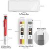 Nicpro Carpenter Pencil with Sharpener, Mechanical Carpenter Pencil Set