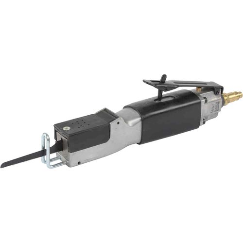 JEGS Air Body Saw | 1/4 “ FNPT | Requires 2 cfm @ 90 PSI | Cuts Material Up To 1/16 “ Thick | Includes (2) Metal Cutting Blades