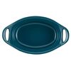 Rachael Ray Solid Glaze Ceramics Au Gratin Bakeware / Baker Set, Oval - 2 Piece, Teal
