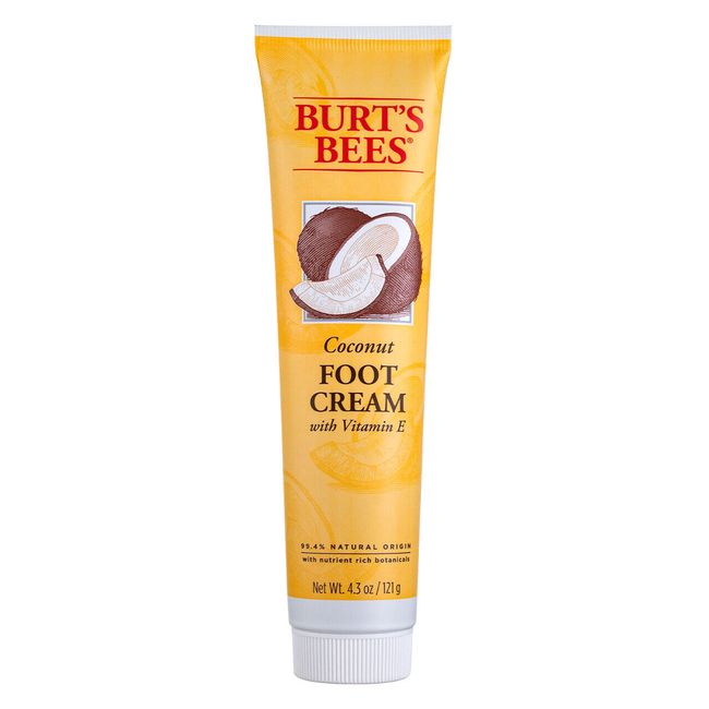 2 Pack Burt's Bees Coconut Foot Cream, Coconut, 4.3 oz