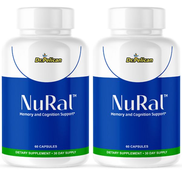 NuRal- Brain & Cognition Support- 2 Bottles- 120 Capsules