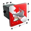 GRAPHICS & MORE Angry Shark Scuba Diving Flag Diver Tow Trailer Hitch Cover Plug Insert 2"
