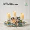 Coastal Shell Tabletop Candelabra