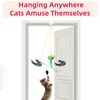 Flapping Bird Cat Toy,Interactive Chirping Cat Toy,Simulated Chirping Bird Toy(Light Green)
