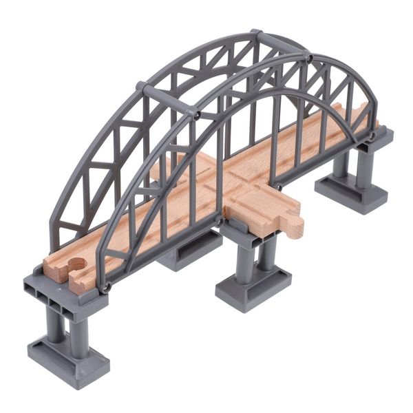 Toy Train Bridge Accessory Train Track Bridge Kids Railway Toy Toddlers Playtime Train Scene Layout Props Train Bridge Model Ages