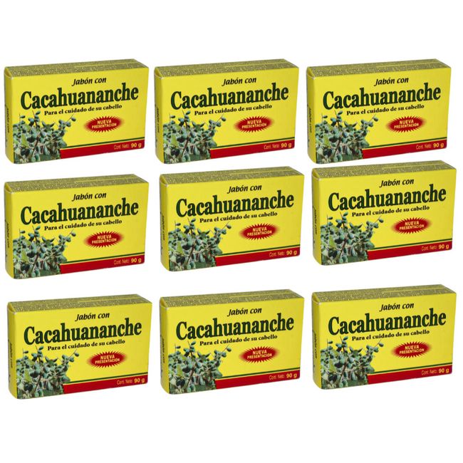 Cacahuananche Jabon Para el Cuidado del Cabello 9-Pack 9 PACK!1