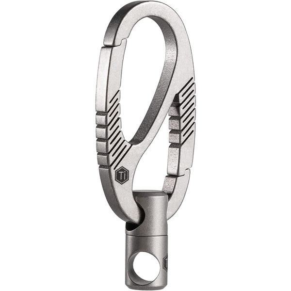 KeyUnity KM09 Titanium Carabiner Keychain 8 Shape Quick Carabiner Micro EDC Tool 8 Shape Canarabi Key Hook Adapter Smart Key Ring Accessories