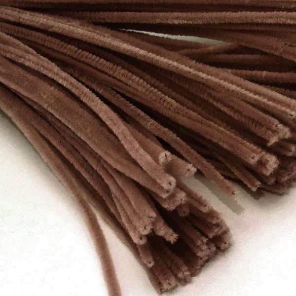 The Crafts Outlet Chenille Stems, Pipe Cleaner, 12-inch (30-cm), 500-pc, Coffee