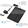 Solar Battery Charger Maintainer,  15W Solar Panel Kit for Dump Trailer Built-In