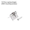 sourcing map Spring Loaded Hinges, 1" 304 Stainless Steel Self Closing Hinge for Cabinet 10pcs