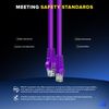 Maximm Cat 6 Ethernet Cable - 25 ft High-Speed LAN & Internet Patch Cable, UTP, 10Gbps, 550MHz - Purple