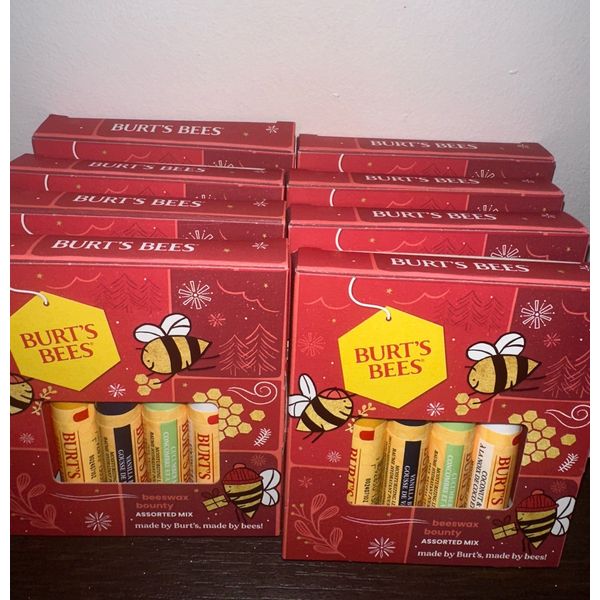 Burts Bees Beeswax Bounty Lip Balm 8 pk-Peppermint/Vanilla/Cucumber Mint/Coconut