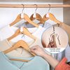 50 Pcs Clothes Hanger Connector Hooks, Space Saving Clothes Hook Multi-Layer Stackable Hanger for Wardrobe Cabinets Clothes Organiser, White