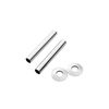 Arroll radiator Pipe covers & Collars Chrome 130 x 18mm 130CP