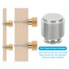 PATIKIL 1 Inch Dia. Cabinet Knobs, 10pcs Knurled Drawer Round Pulls Handle Solid Hardware for Dresser Wardrobe Kitchen Cupboard, Nickle Color