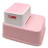 Step Stool 2-Up For Toddler And Kid, Slip Resistant-Lightweight Plastic, Pink