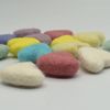100% Wool Felt Hearts - 3cm - 16 Felt Hearts - Assorted Pastel Easter Colours