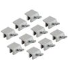 10x High Security Quick Installation Aluminum Sliding Screw Window Lock Silver