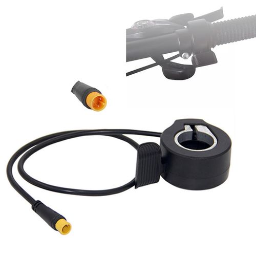LiveOnce E-Bike Thumb Throttle 130X,Waterproof Accelerator,22.2mm/0.87in Handlebars，Left/Right Universal Bicycle Conversion Replacement Parts