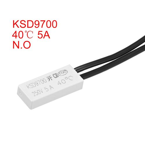 uxcell KSD9700 Thermostat 40°C Normally Open Temperature Switch N.O 5A Thermal Switch Bimetal Temperature Controller, 2pcs