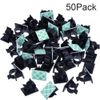 Adjustable Adhesive Nylon Wire Cable Clips Clamps – Black (Pack of 50)