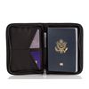 Zero Grid Passport Wallet - Travel Document Holder w/RFID Blocking, Black, One Size, Single