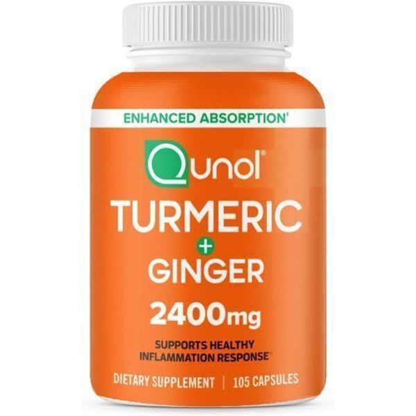 Turmeric Curcumin with Black Pepper & Ginger, Qunol 2400mg Extract...