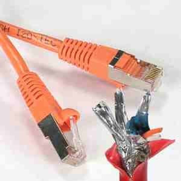 100Ft Cat.6 Shielded (SSTP) Patch Cable Molded Orange