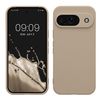 kwmobile Smartphone Case for Google Pixel 9 Case - Smartphone Back Cover TPU Shockproof Cream Mat