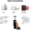 Nintendo Wii Remote Controller - Replacement Game Controller with Silicone Case and Wrist Strap (Black)