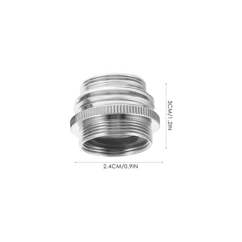 Python Aquarium Vacuum 7pcs Sink Faucet Adapter Kit Garden Hose Adapter with Aerator for Male to Male and Female to Male Polished Chrome Male Female Garden Hose Adapter