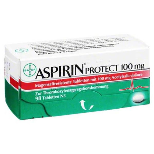 ASPIRIN Protect 100 mg Tablets, Pack of 98 Tablets