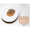 Kalimba Haut-weiß 8+1 A-Moll