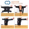Copper Compression DualFlex Hinged Knee Brace - For Men Women S/M