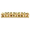 10pcs Electrical Distribution Wire Screw Terminal Brass Ground Neutral Bar 10-Hole