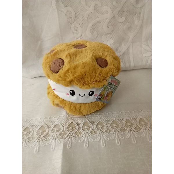 Squishable Cookie Ice Cream Sandwich  Plush Stuffed Comfort Food Mini Toy 4" New