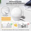E26 Rechargeable Light Bulb with Remote and Timer, Battery Backup Bulb for Sconc