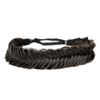 BOBIYA Wide Fishtail Synthetic Hair Braided Headband Classic Chunky Plaited Braids Elastic Stretch Hairpiece Women Girl (Deep Brown)