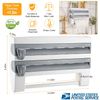 Kitchen Bathroom Paper Roll Dispenser Wall Mounted Wrap Foil Roll Towel Holder