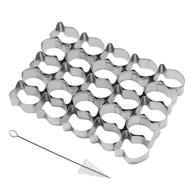 Gold Fish Cracker Cutter Tool, 25 Cavity Gold Fish Biscuit Cutting ...