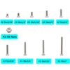 Elantek #2-56 UNC 304-Stainless Steel Phillips Flat Head Countersunk Machine Screws Nuts Assortment Kit