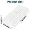 WLLHYF Portable Dental Floss Case Automatic Dental Floss Pick Organizer Case Travel Flosser Dispenser Storage Case Refillable Holder Boxes with 10 Floss Picks for Teeth Cleaning (White)