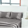 King Sz 4 Pc Bed Sheet Set Silky Smooth Satin Deep Pocket X002YMM88F