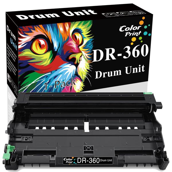 Color Print Compatible Drum Unit Replacement for Brother DR360 DR-360 for TN360 Toner Cartridge DCP-7030 DCP-7040 HL-2140 HL-2170W MFC-7340 MFC-7345N MFC-7440N MFC-7840W Printer (1-Pack, Drum Unit)