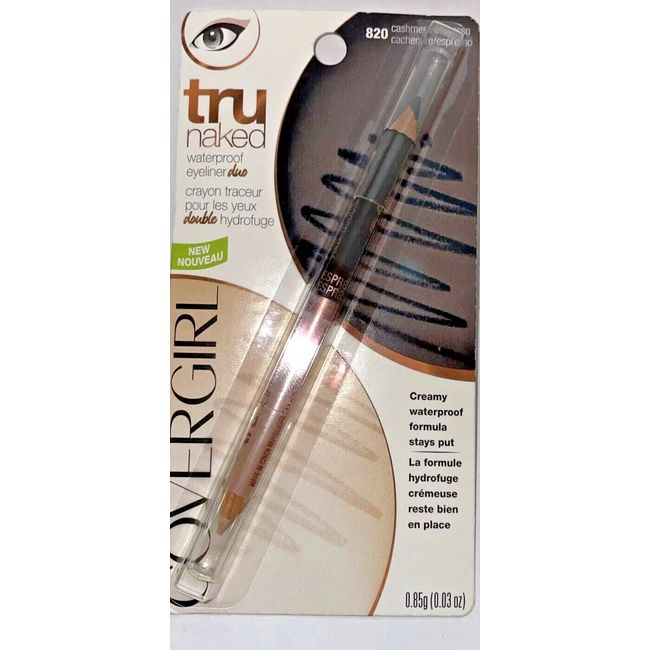 Covergirl Tru Naked Waterproof Eyeliner Duo, 820 CASHMERE ESPRESSO