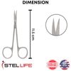 Eye Scissors Curved Blunt Length 11.5cm Ophthalmic Scissors Surgical Instruments
