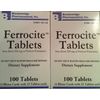 [2 Pack] Ferrocite? Tablets 100 Ct. *Compare to Hemocyte & Save* (2 Boxes of 100)